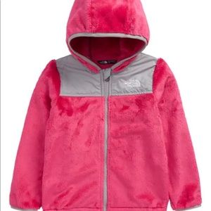 The North Face Kids Oso Fleece Zip Hoodie in Pink
